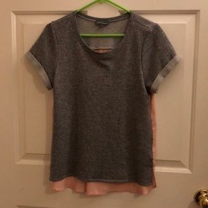 Market & Spruce mixed material top
